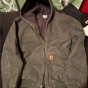 Carhartt Olive Hooded Field Jacket